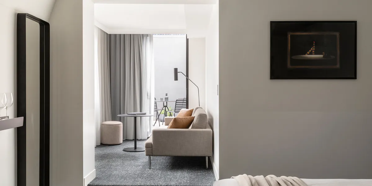 Lancemore Crossley st Boutique Luxury Accommodations Melbourne Two Bedroom Terrace Suite 1500 x 1100 v2